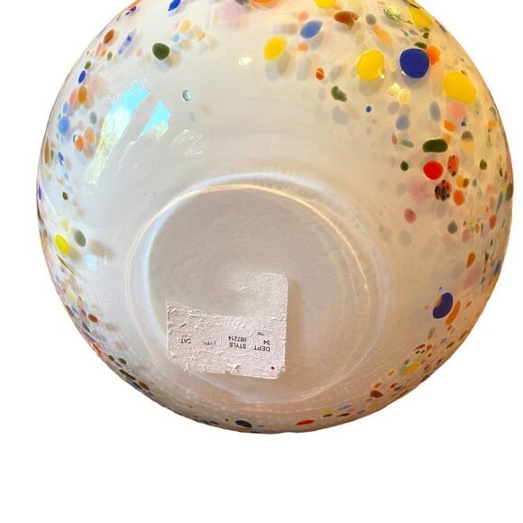 Vintage Collectable Alessandro Coppola Italian Murano Art Glass Vase 11”x 7.5” - Picture 2 of 2